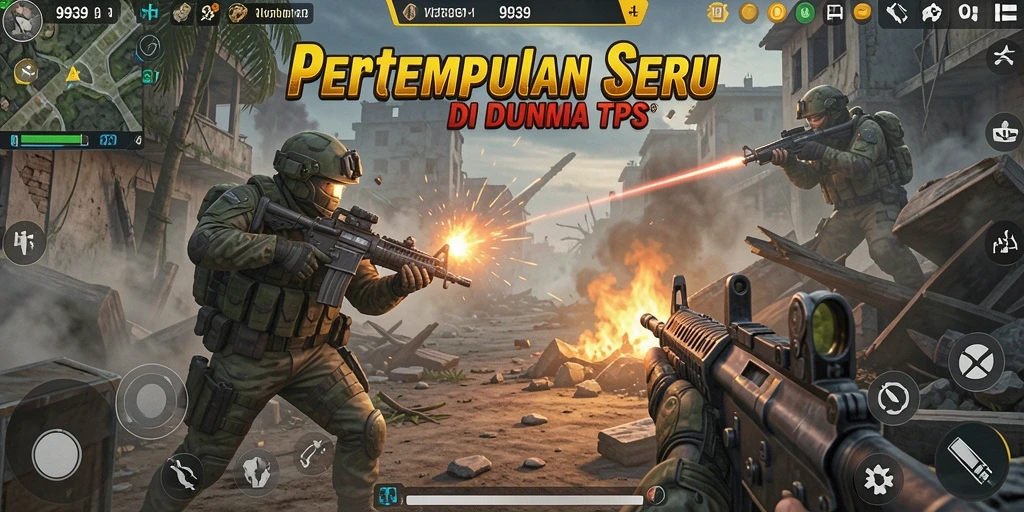 Tampilan gameplay TPS yang seru dan mendebarkan dalam 9939.