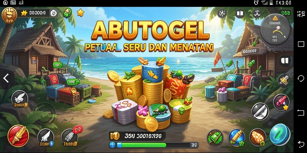 Screenshot gameplay ABUTOGEL menampilkan aksi seru di dunia petualangan.