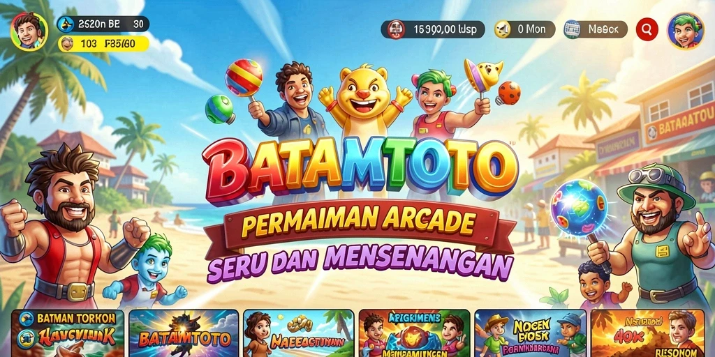 Tampilan gameplay utama dari BATAMTOTO yang penuh warna