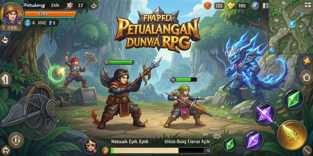 Tampilan gameplay RPG yang mengesankan dan menyenangkan.