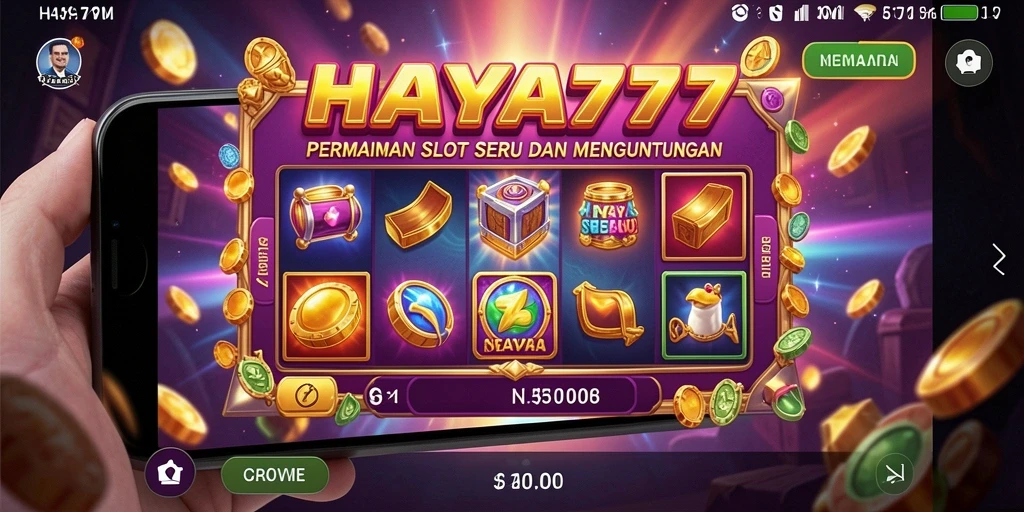 Tampilan gameplay Slot HAYA777 yang menegangkan dan mengasyikkan.