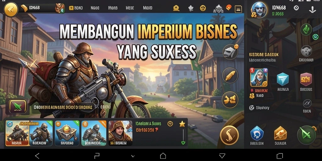 Screenshot IDN668 menunjukkan gameplay Tycoon yang menarik dan interaktif.