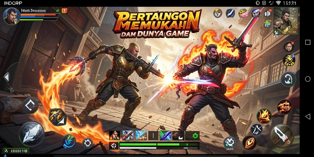 Tampilan pertarungan seru dan karakter yang menarik di INDORP.