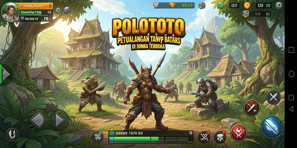 Tampilan gameplay seru di dunia terbuka POLOTOTO.