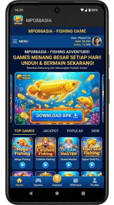 Screenshot aplikasi mpo88asia dengan tampilan antarmuka yang bersih.